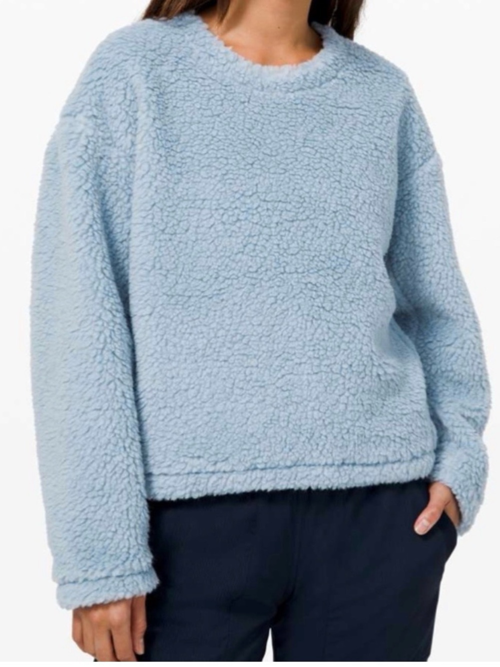 🎉Like New! Lululemon athletica Lululemon Wool Whenever Crew Chambray Color!